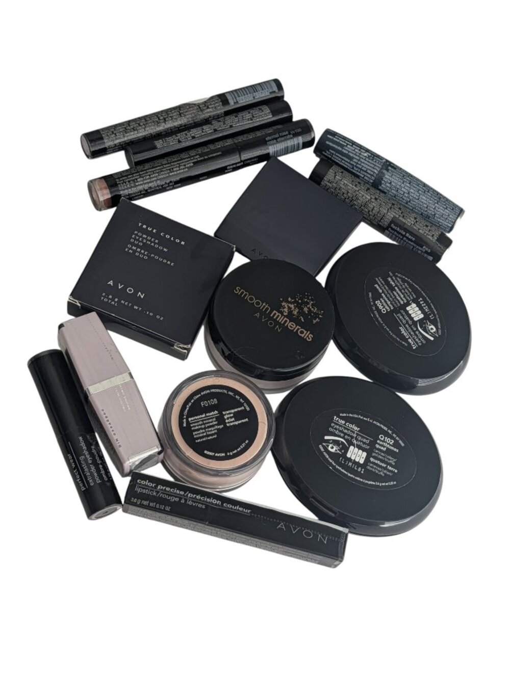 Avon Makeup New Old Stock Mixed Cosmetics Majority SEALED Eyeshadow Lipstick Etc